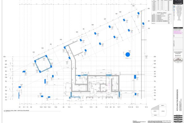 RITZ PARKING LEVEL ZONES 1-4 VERTICAL PLANS Page 002