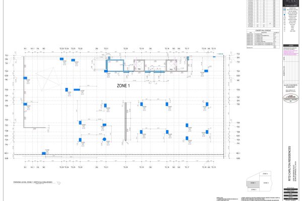 RITZ PARKING LEVEL ZONES 1-4 VERTICAL PLANS Page 003